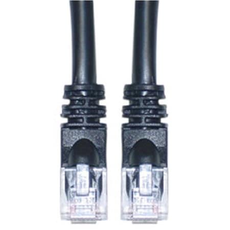 Cable Wholesale CableWholesale 10X8-02207 Cat6 Black Ethernet Patch Cable  Snagless Molded Boot  7 foot 10X8-02207